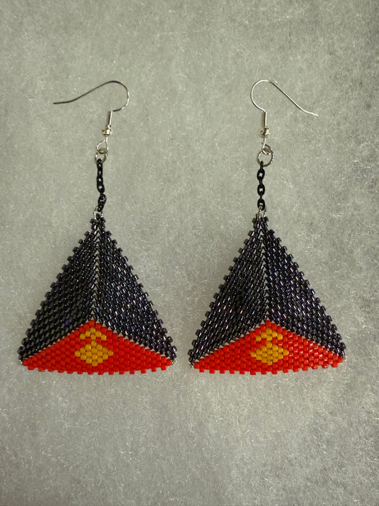 Large beaded earrings